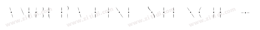 AMBURA Line Stencil语字体转换